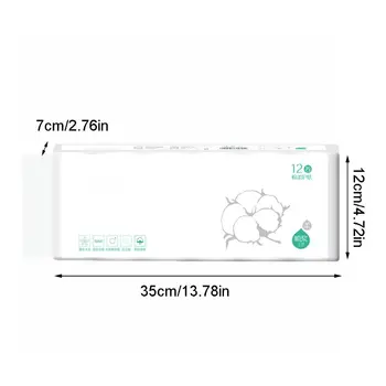 

12 Rolls Ultra-Soft Strong Series Premium Smooth Soft 4-Ply Toilet Paper Q1QD