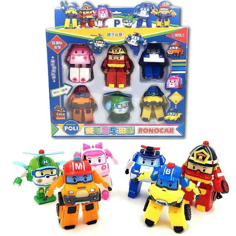 

Robocar Korea Robot Kids Toys Transformation Anime Action Figure Super Wings Poli Toys For Children Playmobil Juguetes