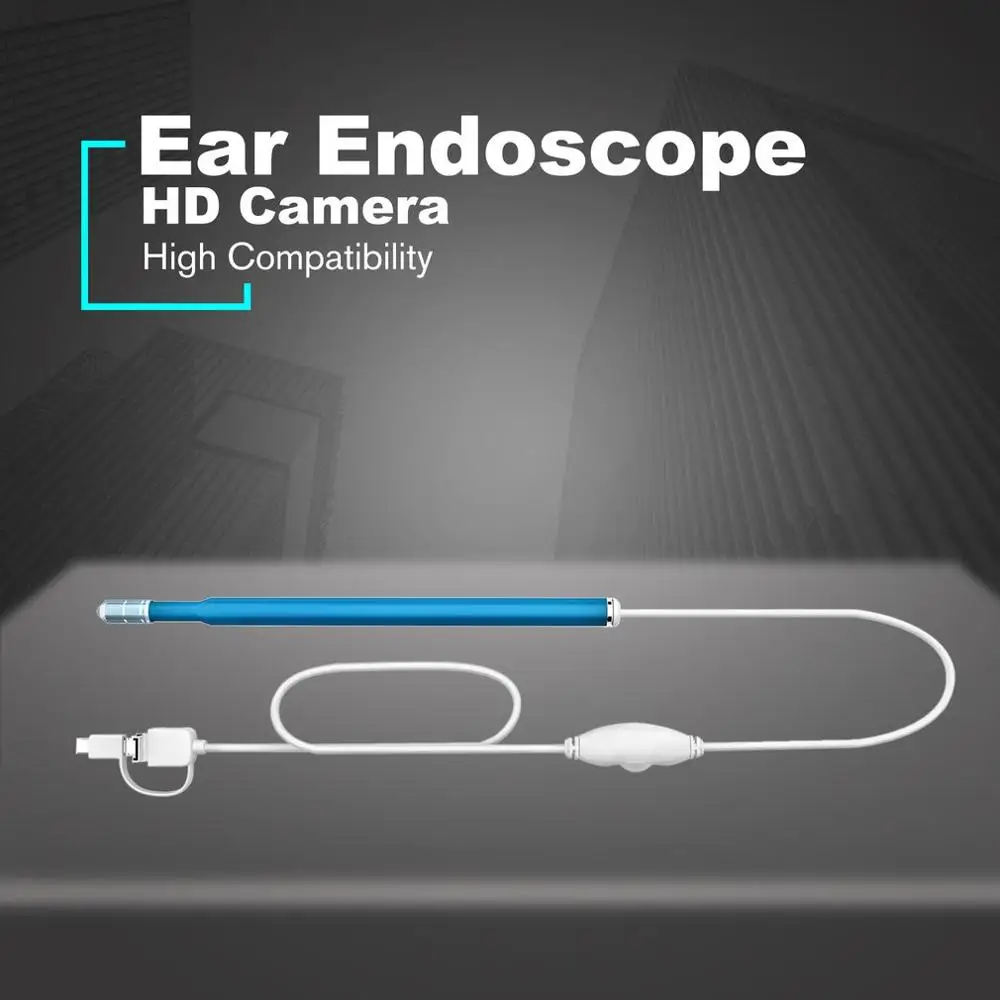 

Visual Cleaning Snake Endoscope Spoon Wifi Otoscope Earpick With Mini Camera