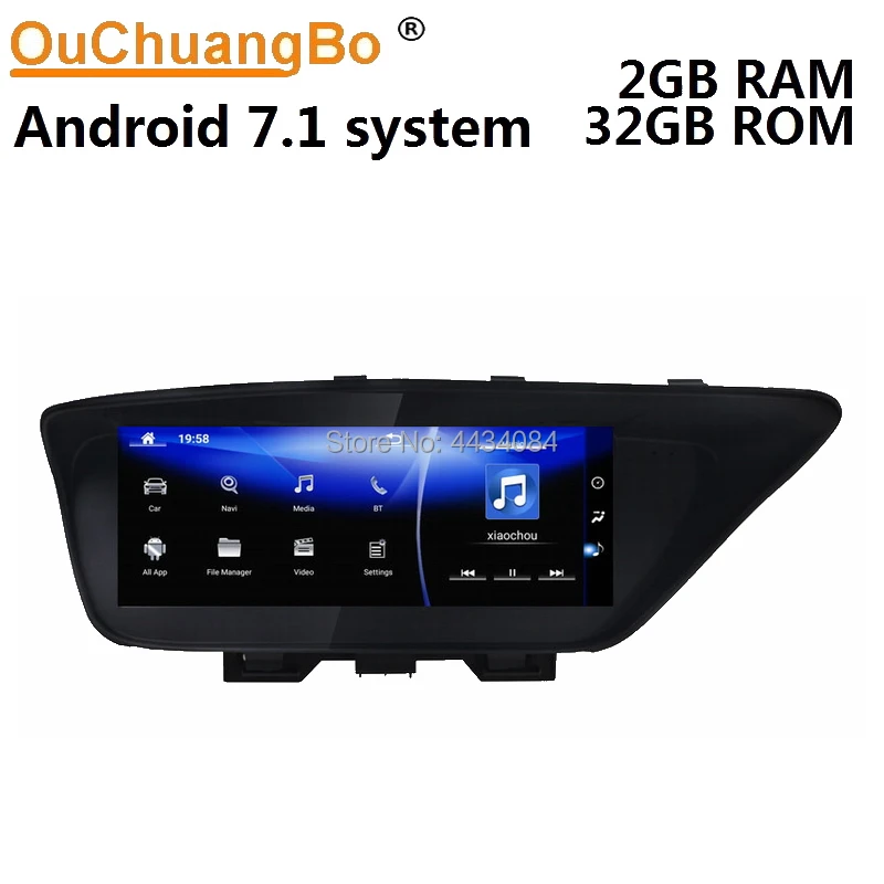 Ouchuangbo автомобильное радио аудио плеер с GPS блоком для Lexus ES ES300 ES250 ES350 RHD- Поддержка 8 ядер 2+ 32 android 7,1 OS