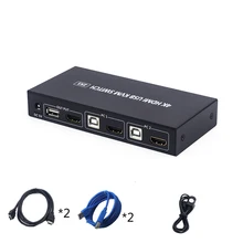Aliexpress - 2 Port KVM Switch HDMI-compatible USB Converter HD Two Computer Hosts Share Keyboard Mouse Display USB Printer Sharing Device