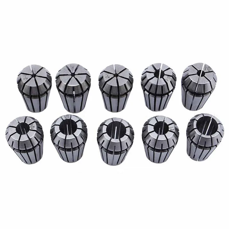 10Pcs/Set Ultra Precision ER16 1-10MM Spring Collet Set For CNC Milling Lathe Tool Engraving Machine photo