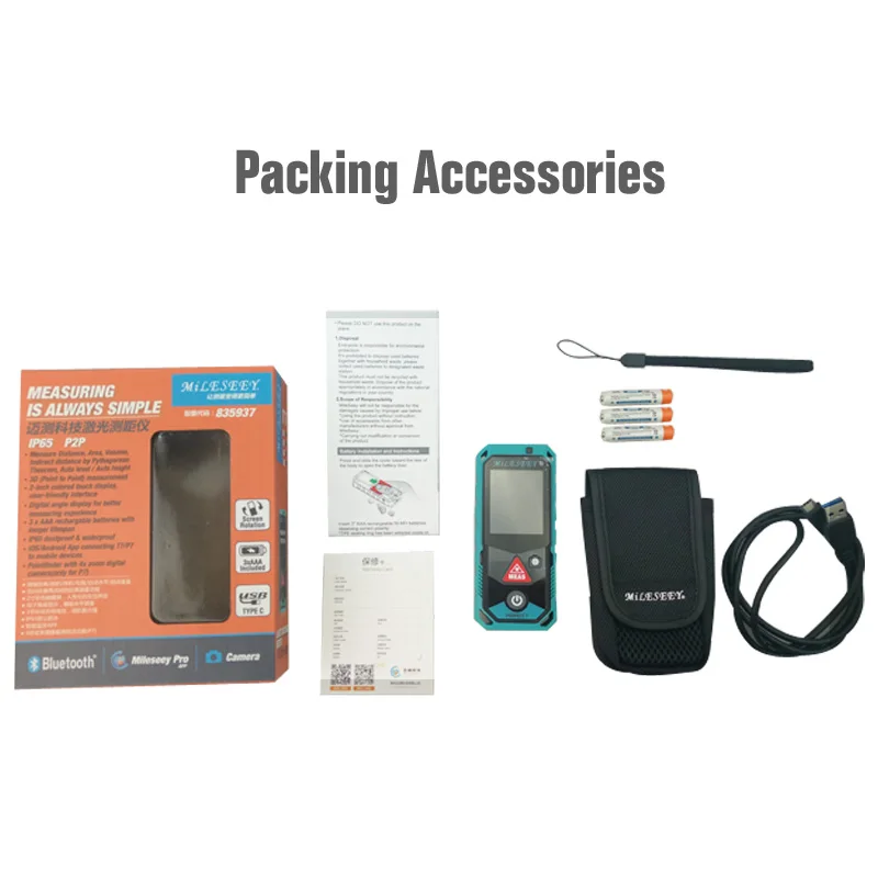 P7/T7 Bluetooth Laser Distance meter Rangefinder with Rotary Touch Screen Rechargerable Measure indirect distance/angle/area P7/T7 Bluetooth Laser Distance meter Rangefinder with Rotary Touch Screen Rechargerable Measure indirect distance/angle/area