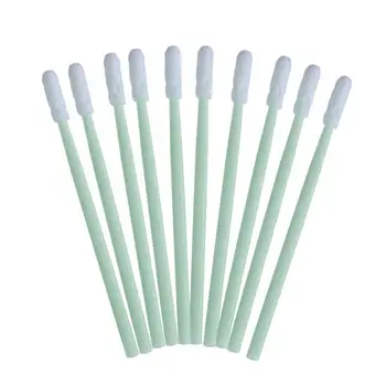 

100pcs Anti-static Foam Cleaning Swabs Round Tip Stick For Printer/Disk/Lens