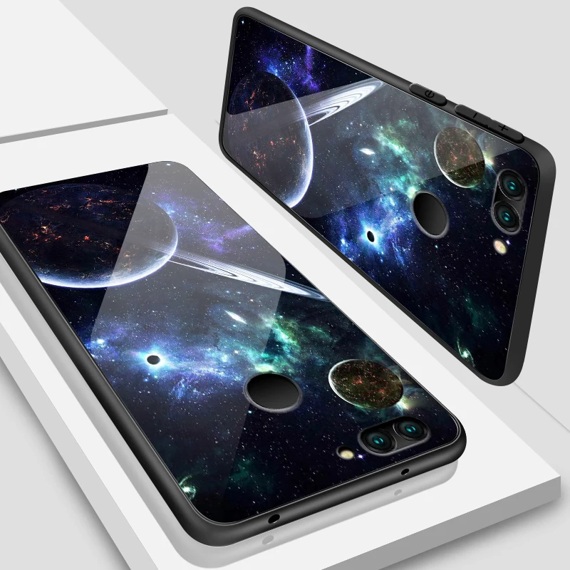 W319 Для huawei Enjoy 9s чехол из закаленного стекла Mate20 Lite Pro Nova 4 3i 2 P20 P30 P Smart+ Honor Play роскошный чехол из ТПУ для задней защиты - Цвет: W319