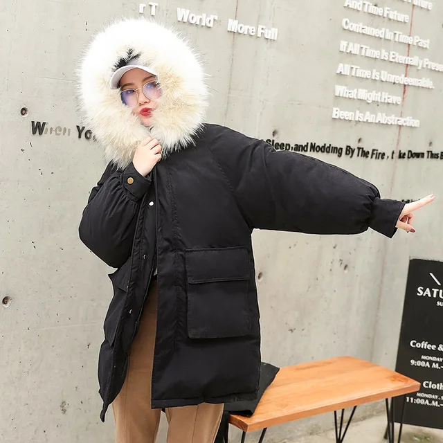 Long Hooded Fur Coat Peach Skin Velvet 