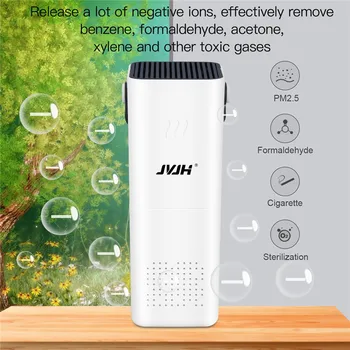 

USB Home Electric Air Purifier Ionic Air Freshener Low Noise Smoke Odor Remover PM2.5 Activated Carbon Smell Cleaner HEPA Filter