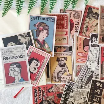 

15Pcs/Pack Retro Vintage Japanese Poster Sticker DIY Craft Scrapbooking Album Junk Journal Planner Decorative Stickers
