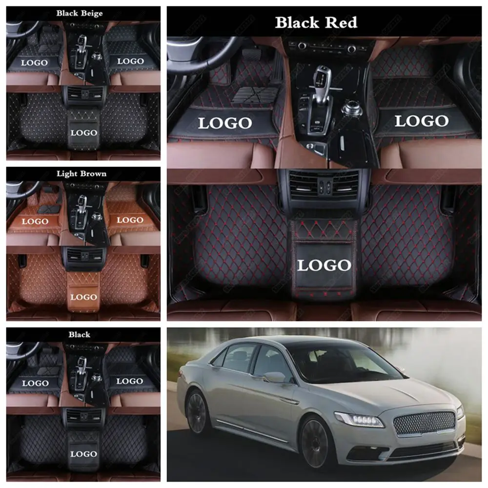 Кожаные автомобильные коврики для Lincoln MKC MKT MKX MKZ MKS Континентальный роскошный автомобильный коврик, автомобильные коврики для ног, автомобильный коврик