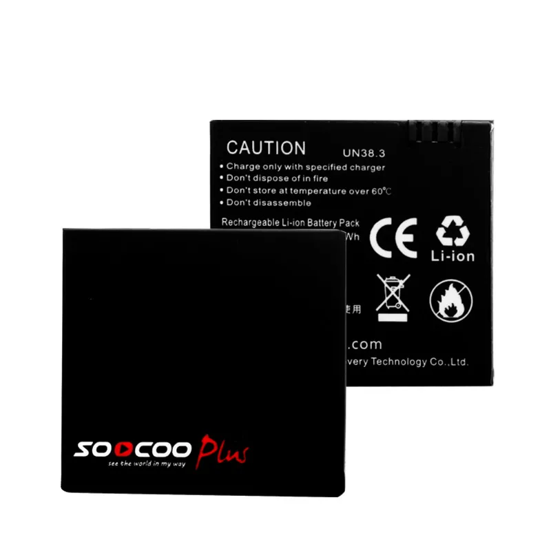 1 шт. оригинальная SOOCOO батарея для SOOCOO S200 S300 батарея для спортивной камеры 1250 мАч 3,8 в батарея для экшн-камеры