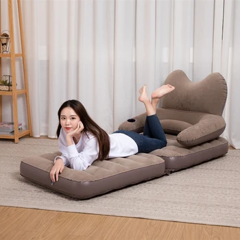 

NEW home sofa bed flocking back sheets people adult folding thick air bed multi-function mattress sofa stool ins style