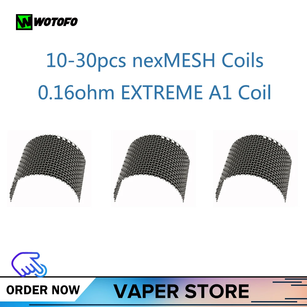 10 30 шт. катушка Wotofo nexMESH EXTREME A1 0 16 Ом шт./упак. подходит для электронной сигареты