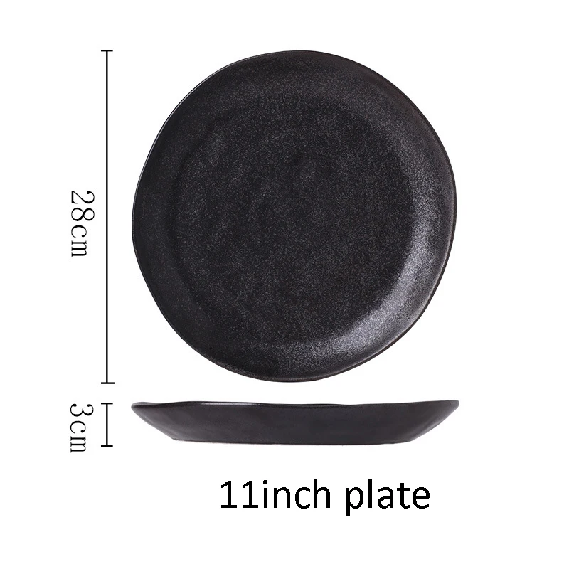 11 Inch Plate Black