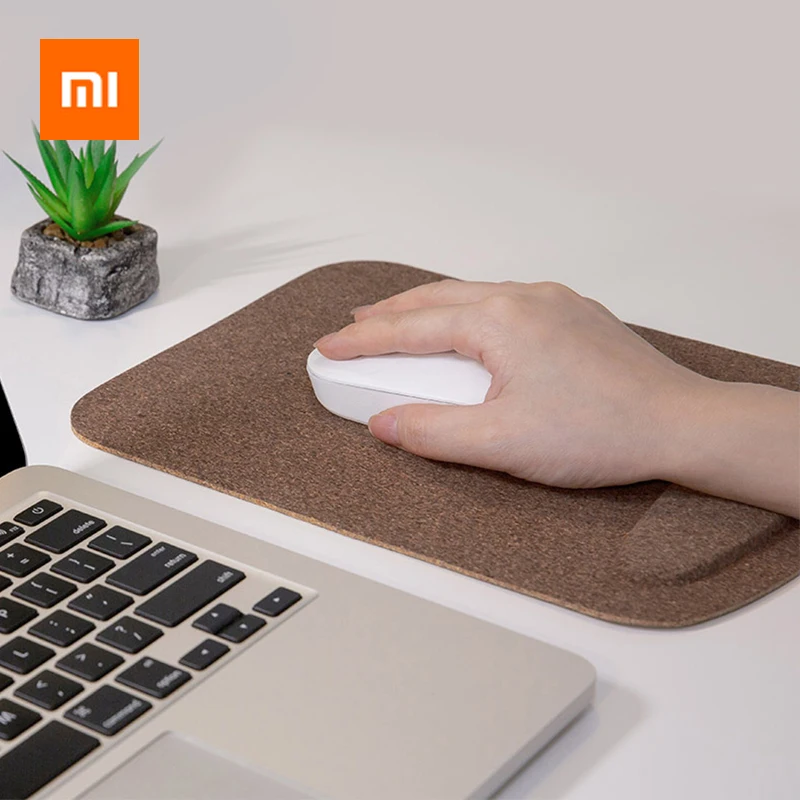 Коврик для мыши Xiaomi, водонепроницаемый, приятный для кожи, покрытие из дуба, эргономичный коврик для мыши с подставкой для запястья, проводная Беспроводная игровая мышь