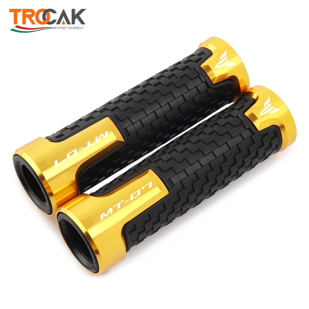 For Yamaha MT07 MT 07 MT-07 2014-2021 Motorcycle handlebar grips CNC PVC handle bar Rubber Gel Grips Motocross handle hand Grips For Yamaha MT07 MT 07 MT-07 2014-2021 Motorcycle handlebar grips CNC PVC handle bar Rubber Gel Grips Motocross handle hand Grips