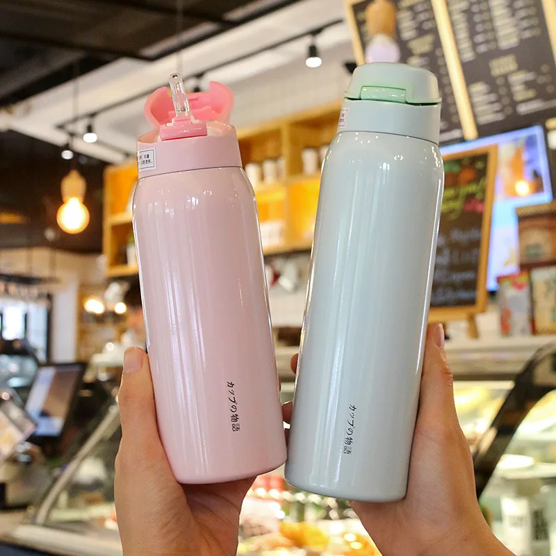 

Insulated Cup Women's Adult Maternity Belt Straw Glass Japanese Style Simple Sports Fitness Portable Children Fresh Students