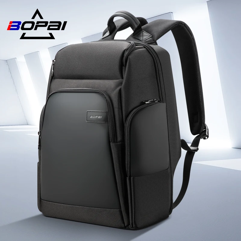 

BOPAI Men Backpack Waterproof Anti Theft USB Fast Charging 15.6 Inch Laptop Backpacking Bags Fashion Trend Business Mochilas