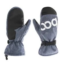 Мужские и женские зимние теплые перчатки трехцветные на выбор плюс бархатные спортивные водонепроницаемые лыжные перчатки