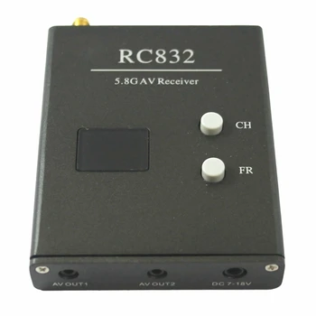 

RC832 48Ch 5.8Ghz 600MW Wireless Video Audio AV RX Receiver for FPV RC Quadcopter
