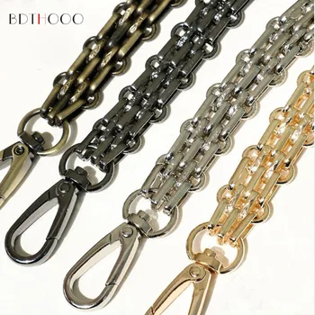 

Steel Bag Chain - DIY Gold, Silver, Gun Black, Bronze 12mm Metal Replacement Chain Shoulder Bag Strap for Handbag, Purse Handle