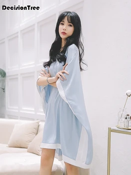 

2020 sexy women sleepwear female ice silk satin nightgown sleeping dress long ladies nightwear shirts Women Sling Nightgown