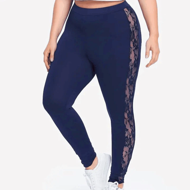 Sexy High Waist Black Lace Leggings 