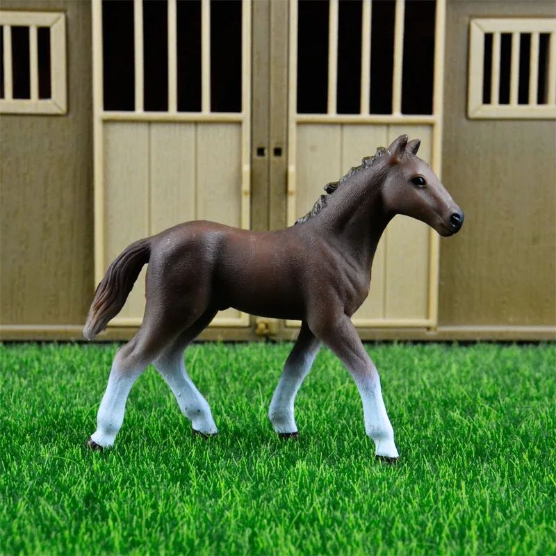 little Hanoverian 44 вида сельскохозяйственных животных Appaloosa Гарвардский Ганновер Clydesdale Quarter arabian Horse коллекция ферма стабильная фигурка модель детская игрушка - Цвет: little Hanoverian