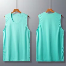 Мужские майки для баскетбола, форма без рукавов, быстросохнущая, дешевая, для колледжа, баскетбольная форма, майка для бега, тренировочная майка