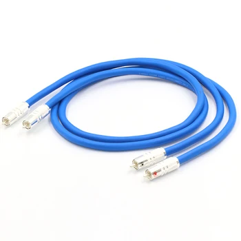 

Pair cardas clear light Hight Quality RCA Interconnect Audio Cable With Cardas Silver Plated RCA Male Plug HIFI Audio RCA Cable