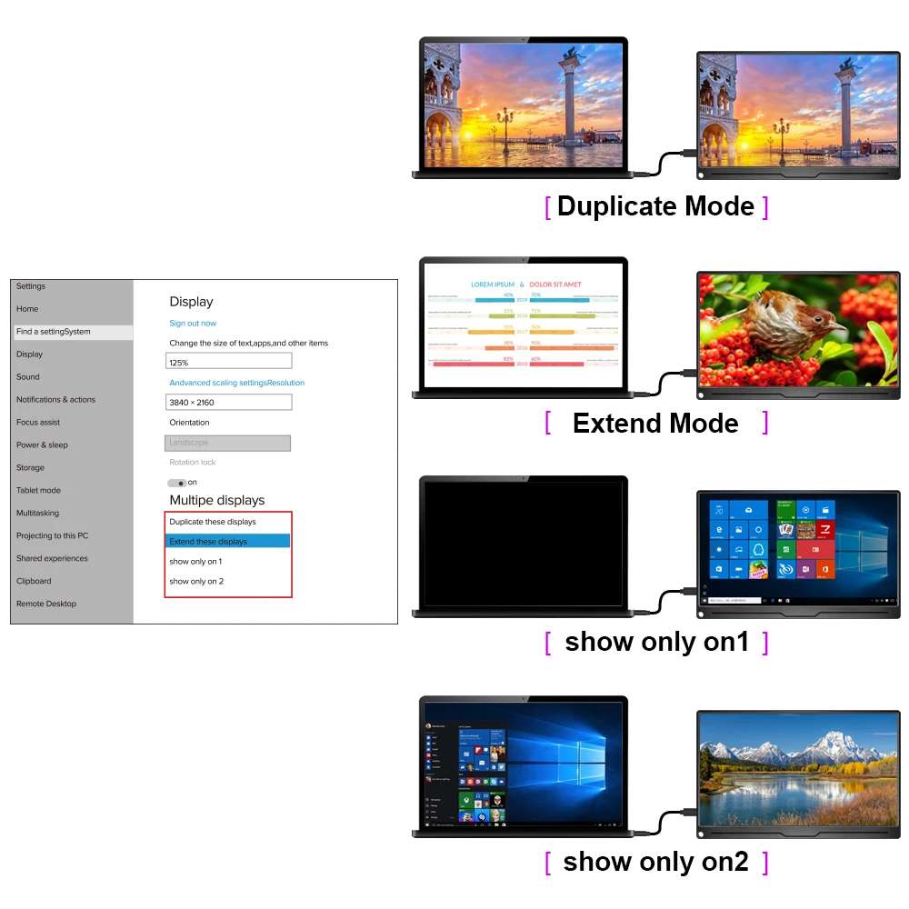 Передвижной монитор EVICIV 15 6 дюймов Портативный Дисплей 4K Adobe 100% Цвет цветовой