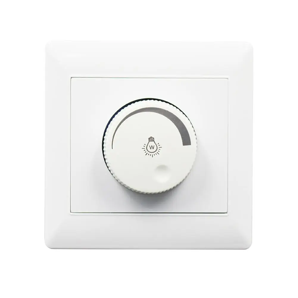 100W 220V Dimmer Switch 86 Type Concealed Installation LED Dimming Controller For Dimmable Ceiling Light Downlight Spotlight