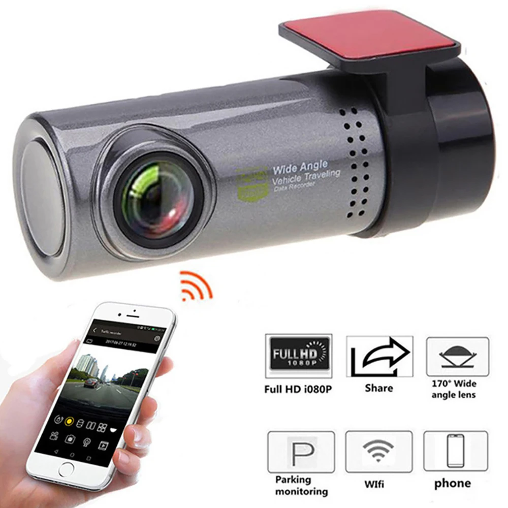 Мини Видеорегистраторы для автомобилей Wi Fi 1080P Full HD Даш Cam автомобильная видео Регистраторы регистратор авто