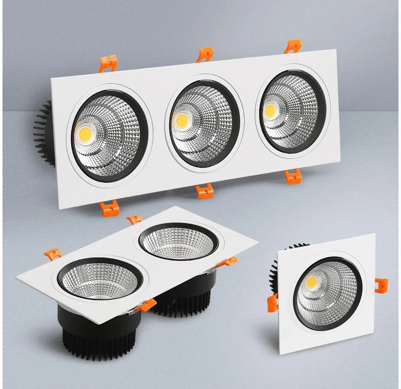 led斗胆灯双头射灯方形嵌入式豆胆灯酒店展厅背景灯双筒灯三头灯-tmall_01