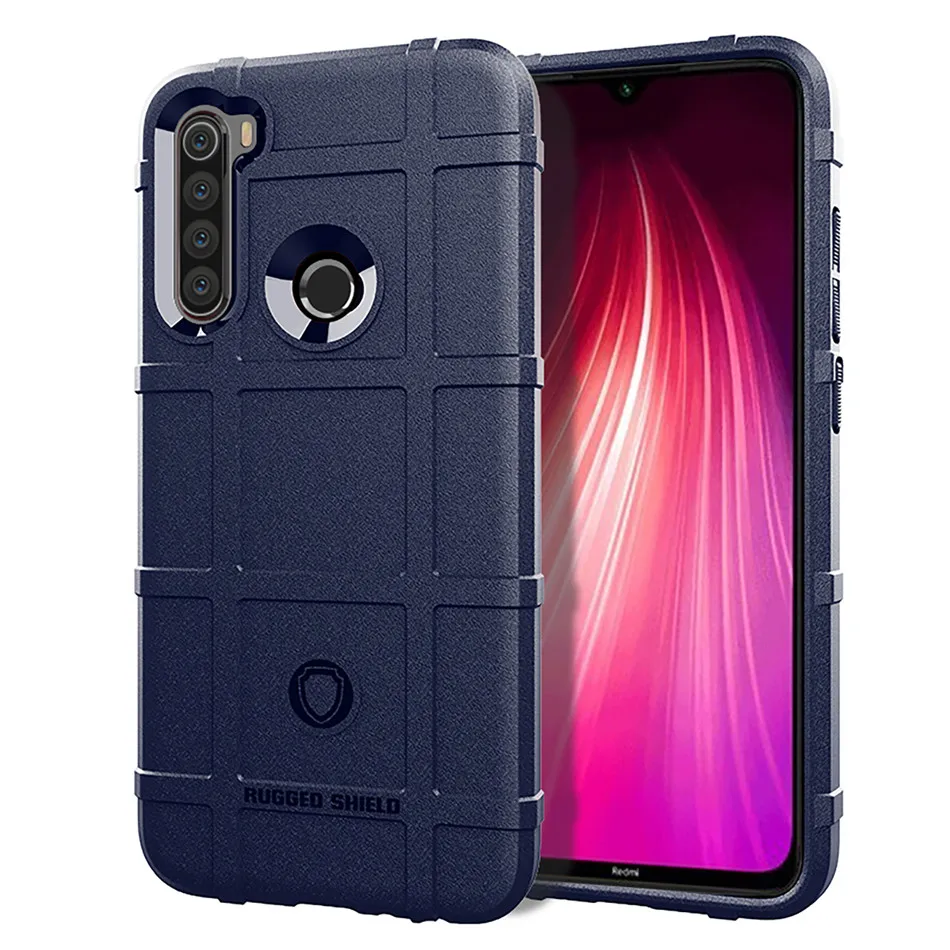 Thouport силиконовый чехол для Xiaomi Redmi Note 8T военный сверхмощный защитный чехол для Xiaomi Redmi Note 8T чехол - Цвет: Синий