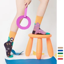 Носки унисекс с героями мультфильмов для женщин; тренд; мужские носки из хлопка; удобные дышащие носки с дезодорантом для женщин