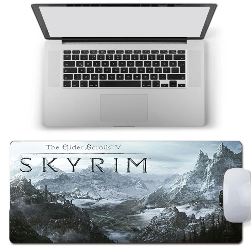 The Elder Scrolls V Skyrim Mouse Pad Gaming Accessories PC Gamer xxl Computer Desk Mat Laptop Varmilo Keyboard Laptop Mousepad