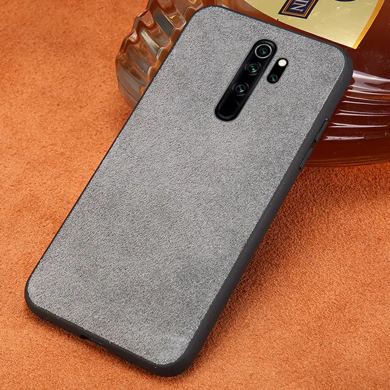 Чехол для телефона из натуральной коровьей замши xiaomi Redmi Note 8 Mi 9 SE Lite 9T защитный