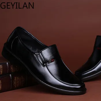 

Mazefeng 2019 New Male Dress Shoes Fashional Men Business Breathable Cow Leather Round Toe Men Casual Shoes Leather Shoes