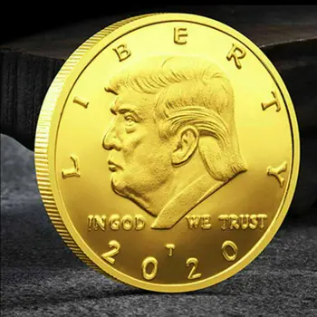 

2020 President Donald Trump Gold Silver Plated Commemorative Coin Keep America Great Gift Collection