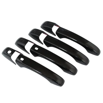 

NEW-Door Handle Cover Compatible for Jeep Grand Cherokee, Door Handle Cover with Smart Keyhole for 2014-2018 Dodge Durango, 2013