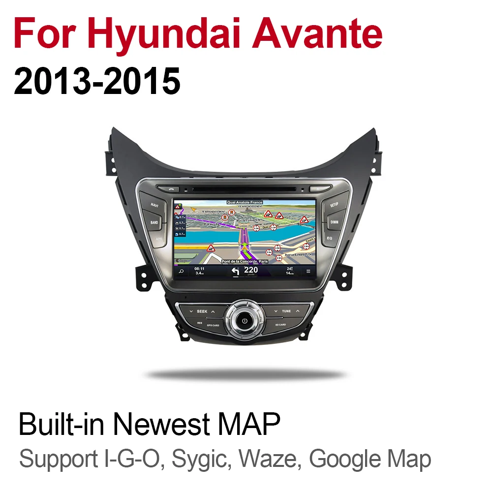 ZaiXi 4 ГБ android 9,0 автомобильный dvd-плеер для hyundai Avante 2013~ мультимедийная карта gps-навигации автомобильное радио Wi-Fi Bluetooth