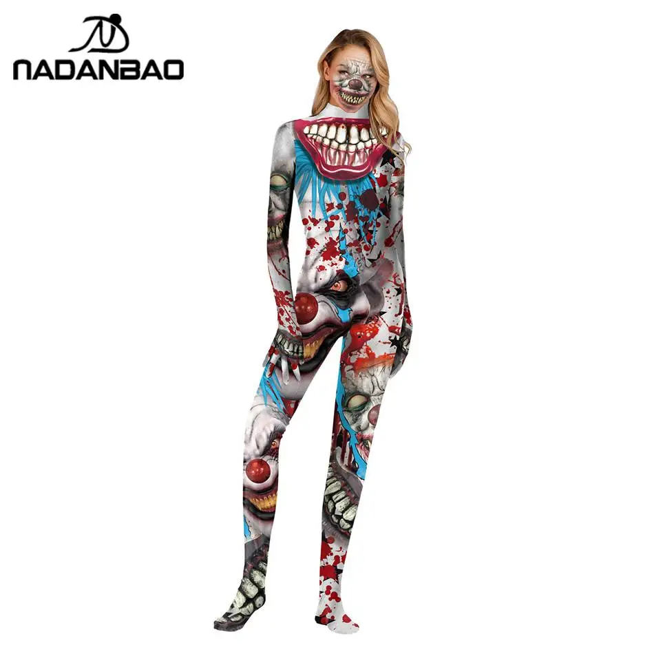 NADANBAO Пурим карнавальный костюм Джокер костюмы для косплея для женщин одежда косплей боди костюм из фильма клоун костюмы
