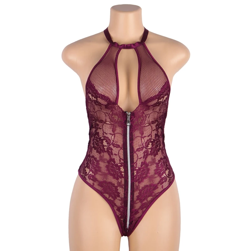 Bodysuit, Deep V High Cut Tanga Collant,