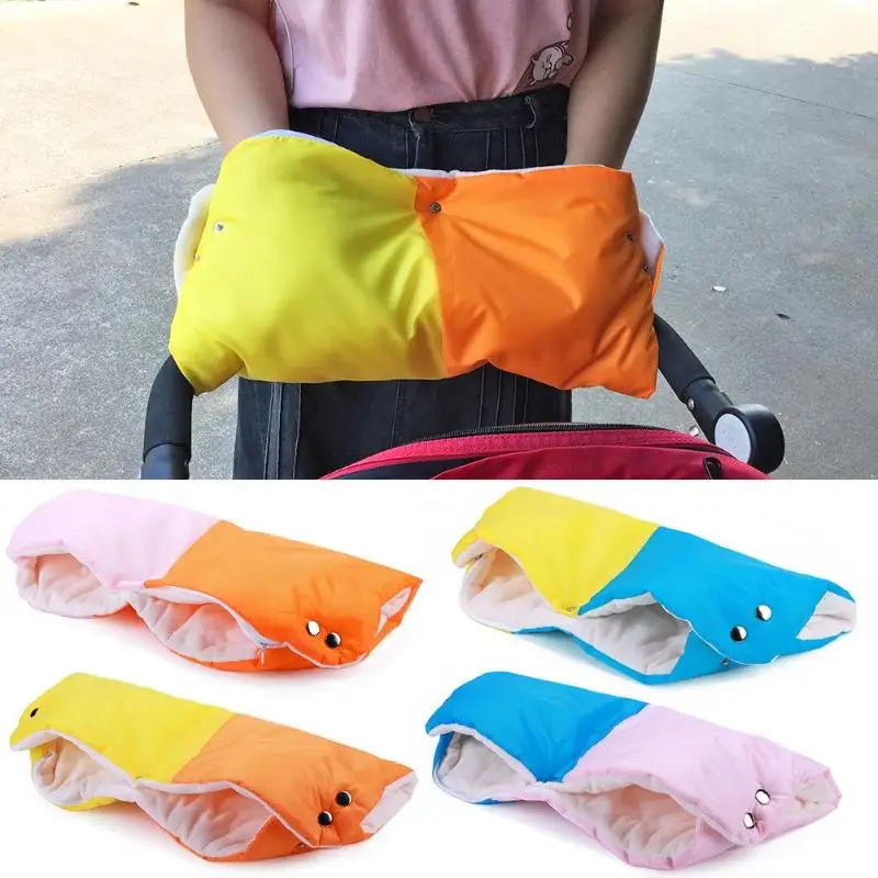 Warme/зимние варежки на коляску, ветрозащитные перчатки для новорожденных, непромокаемые флисовые Детские коляски, аксессуары