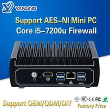 Yanling маленький домашний брандмауэр сервер 6 Lan порт Intel Kaby lake Core I5
