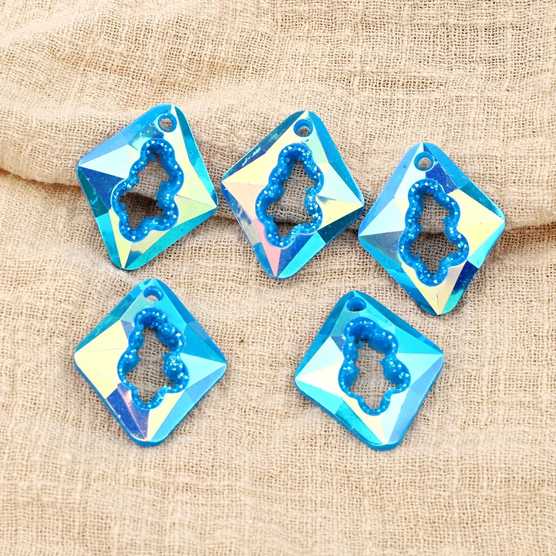 5 шт. подвеска-ромб в богемном стиле подвеска для сережек подвески из смолы