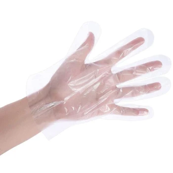 

2100 Pcs Disposable PE Film Transparent Transparent Gloves(0.6G/ Pc)