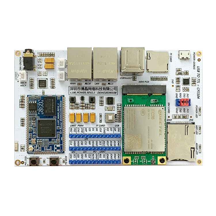 Модуль OpenWrt Mt7688 Mt7628 макетная плата с последовательным портом прозрачный 4G для Wi-Fi