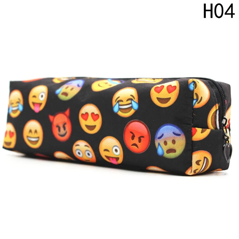 1pcs Cute Animal Pencil Case Kawaii Cartoon Horse Oxford Pencilcase Pencil Box - Цвет: 04