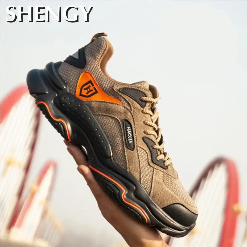 Мужские кроссовки со стальным носком легкая дышащая Нескользящая защитная обувь